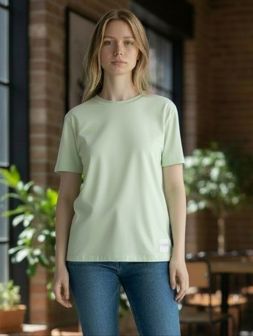 Calvin Klein T Shirt Large Mint Green #T51